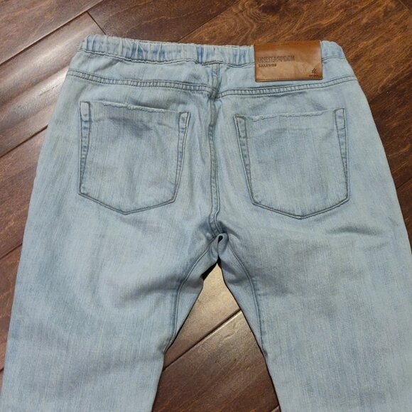 ONETEASPOON Shabbies Low Waist Drawstring Boyfriend Denim Jeans SMALL - Picture 3 of 8